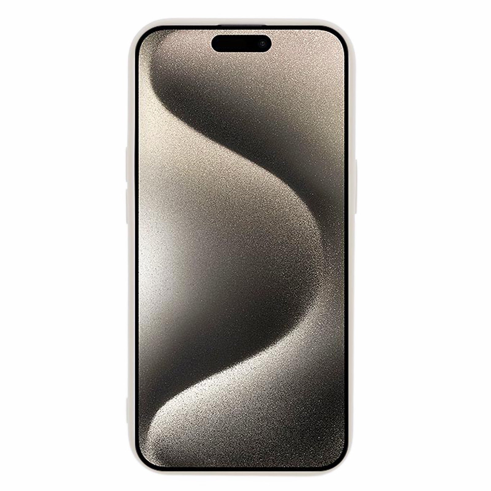 HRX Series For iPhone 15 Case Shockproof TPU Wrinkled Uneven Phone Back Protector - White HRX Series For iPhone 15 Case Shockproof TPU Wrinkled Uneven Phone Back Protector - White